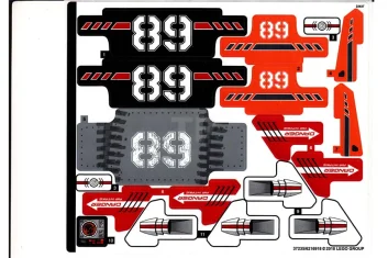 LEGO Autocollant pour l'ensemble 42076