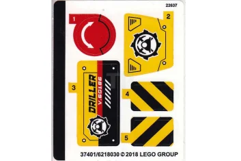 LEGO Sticker for Set 60186