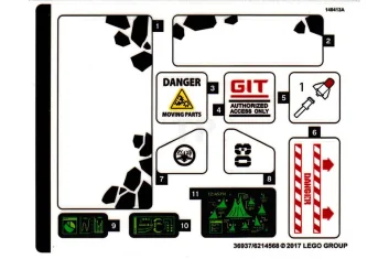 LEGO Sticker for Set 70631