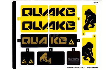 LEGO Autocollant pour l'ensemble 70632