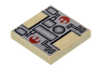 LEGO Tile 2 x 2 with Mechanical Pattern