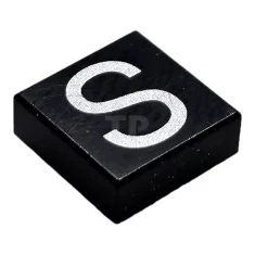 LEGO Fliese 1 x 1 mit Großbuchstaben S-Muster