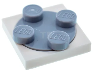LEGO Turntable 2 x 2 Plate, Complete Assembly with Light Gray…