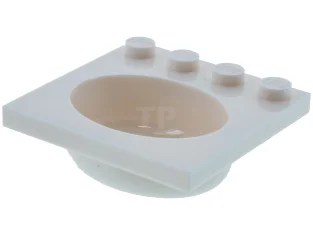 LEGO Récipient, évier 4 x 4 avec bassin elliptique