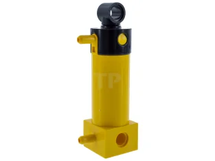 LEGO Pneumatic Cylinder with 2 Inlets Medium (48mm) with Black Top