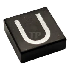 LEGO Fliese 1 x 1 mit Großbuchstaben U-Muster