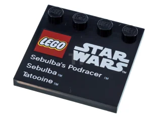 LEGO Tile 4 x 4 with Studs on Edge with Lego…