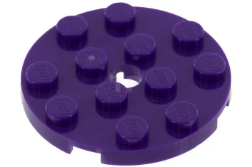 LEGO Placa, redonda 4 x 4 con agujero