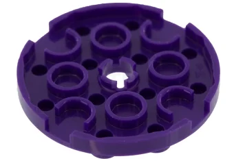 LEGO Placa, redonda 4 x 4 con agujero