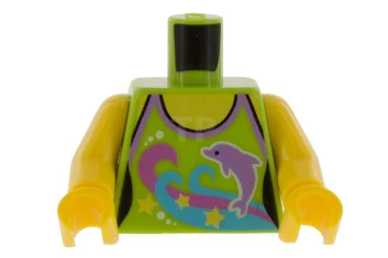 LEGO Torso (complete) with Halter Top Pattern