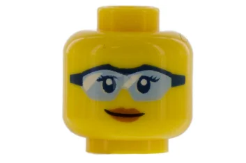 LEGO Minifig Cabeza con Gafas Patrón