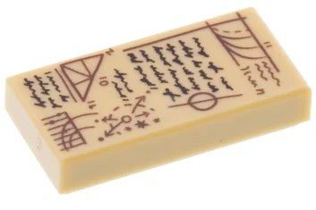 LEGO Piastrelle 1 x 2 con motivo di scrittura