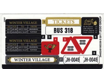 LEGO Sticker for Set 10259 - International Version 