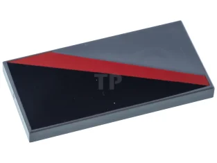 LEGO Tile 2 x 4 with Triangle and Diagonal Stripe Pattern…