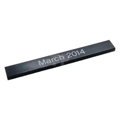 LEGO Tile 1 x 8 with 'March 2014' Pattern