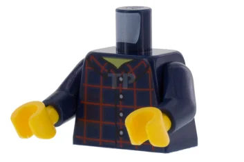 LEGO Oberkörper (komplett) mit Knopfhemd-Muster