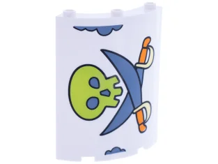 LEGO Quartier de cylindre 4 x 4 x 6 avec motif…