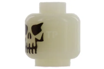 LEGO Head Minifig with Skull Pattern