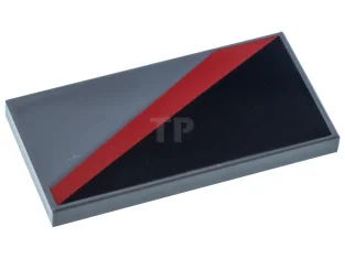 LEGO Tile 2 x 4 with Triangle and Diagonal Stripe Pattern…