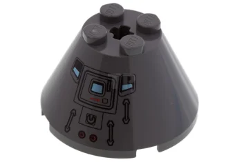 LEGO Cone 4 x 4 x 2 with Axle Hole and…