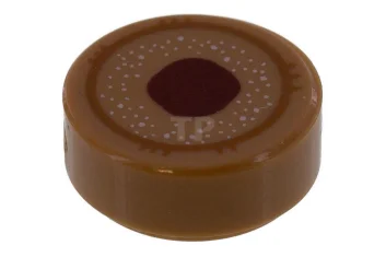 LEGO Tile 1 x 1 Round with Circle and Ring Pattern