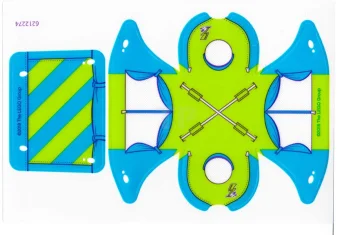 LEGO Carpa de Plástico con Diseño de Carpa y Toldo Azul…