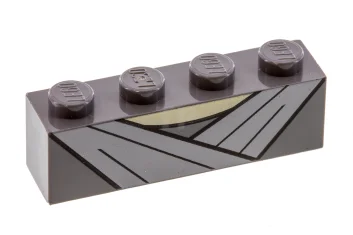 LEGO Brick 1 x 4 with Light Bluish Gray Robe Lapels…