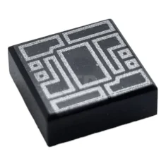 LEGO Tile 1 x 1 with Circuitry Pattern