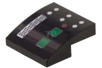 LEGO Dachstein 2 x 2 x 2/3 Gebogen mit Paneel-Muster -…