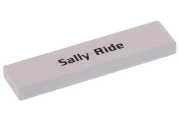 LEGO Tile 1 x 4 with 'Sally Ride' Pattern