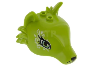 LEGO Fox Head with Swirls Pattern (Liska)