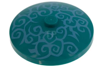 LEGO Dish 4 x 4 Inverted with Swirls Pattern