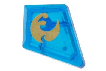 LEGO Tile 1 x 2 Diamond with Elemental Water Pattern