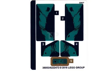 LEGO Sticker for Set 76101