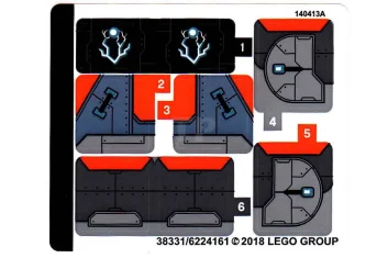 LEGO Sticker for Set 76102