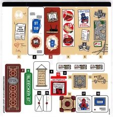 LEGO Sticker voor Set 76108 - Blad 2