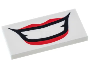 LEGO Piastrelle 2 x 4 con il motivo del sorriso grande