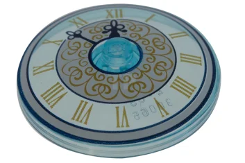 LEGO Dish 4 x 4 Inverted with Clock Face Pattern