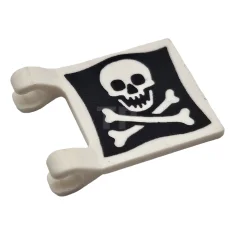 LEGO Flag 2 x 2 Square with Skull and Crossbones (Jolly…