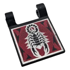 LEGO Bandiera 2 x 2 quadrata, doppio motivo, scorpione e leone…