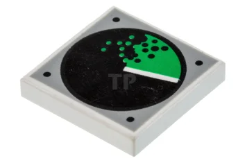 LEGO Tile 2 x 2 with Radar Scope Pattern