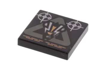 LEGO Tile 2 x 2 with Insectoid Logo Pattern