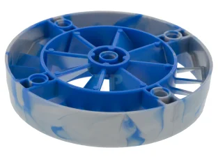 LEGO Motor, Turbina muy grande, con centro azul jaspeado