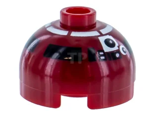 LEGO Brick, Round 2 x 2 Dome Top with R4-P17 Pattern