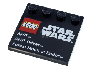 LEGO Tile 4 x 4 with Studs on Edge with Lego…