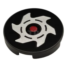 LEGO Tegel 2 x 2 Rond met onderkant O en werpsterpatroon