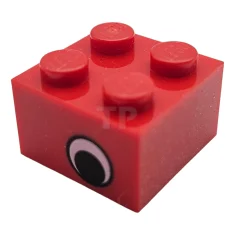 LEGO Brick 2 x 2 with Eye Pattern on Two Sides