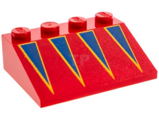 LEGO Pendiente 3 x 4 - 33° con patrón de triángulos