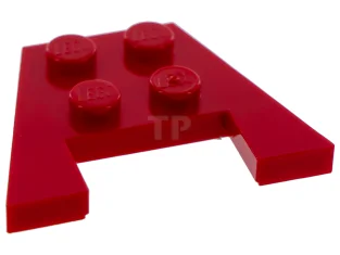LEGO Plate 3 x 4 Wedge with Cutout without Stud Notches