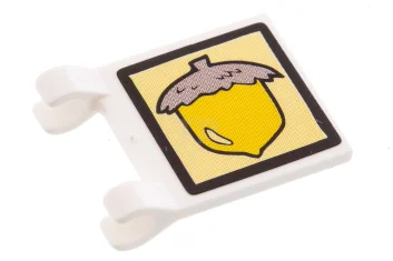 LEGO Flag 2 x 2 Square with Acorn Pattern on both…